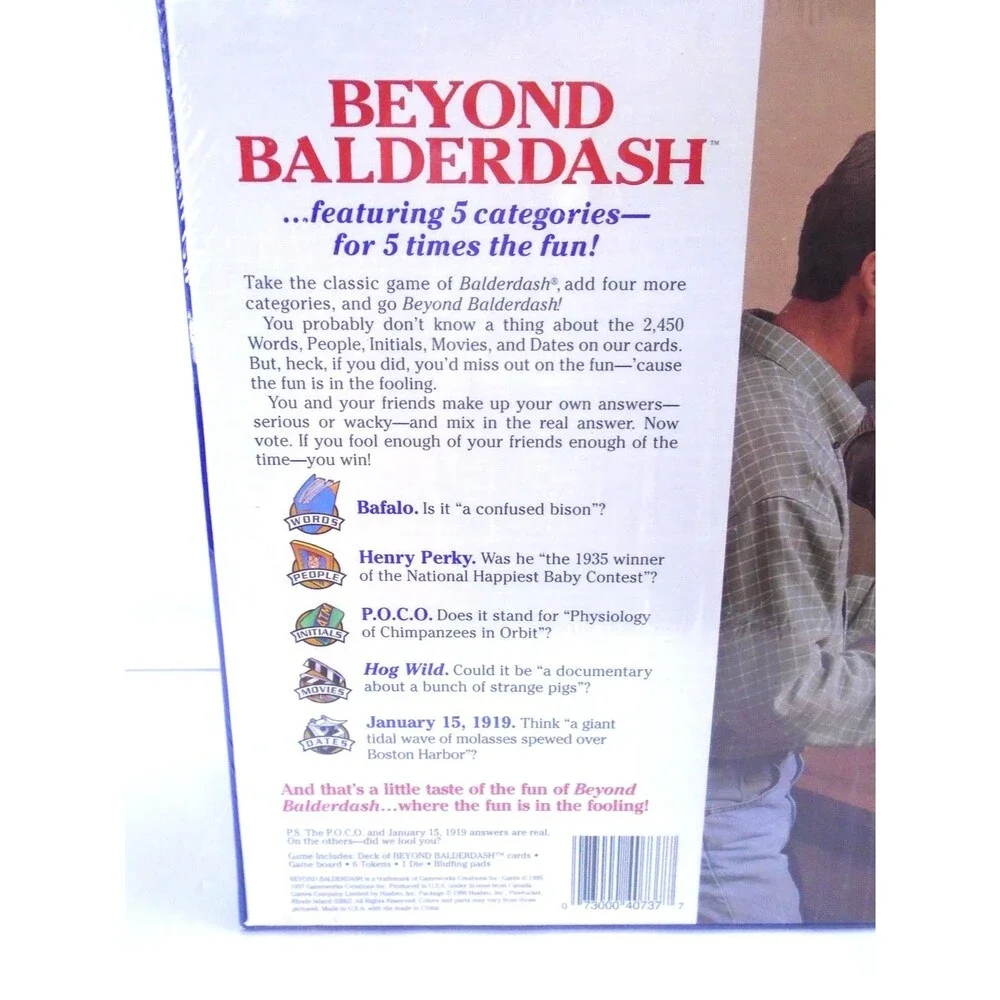 Vintage Beyond Balderdash Board Game 1997 Parker Brothers New Factory Sealed